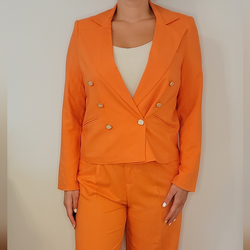 NWT House of Harlow Orange Blazer Jacket Size Small & Medium